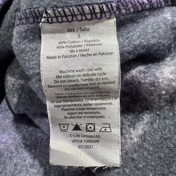 Pink Floyd Sweatshirt Tie Dye Crewneck Grunge Boho Retro Indie Alt Purple Small - Picture 6 of 7